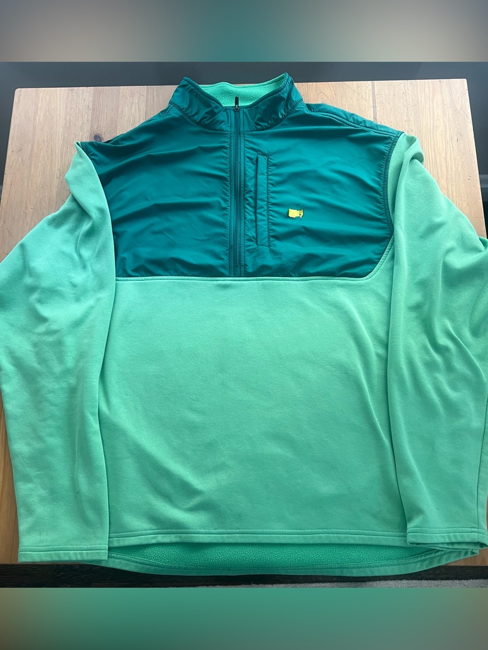Masters by Peter Millar Men's Mint & Teal Quarter-Zip